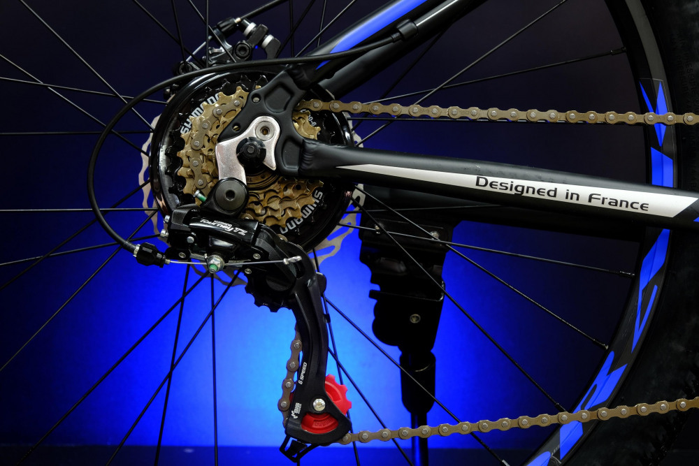 Lorak Race 26 Матовый Чёрный/Синий 13р (на рост 130-148)