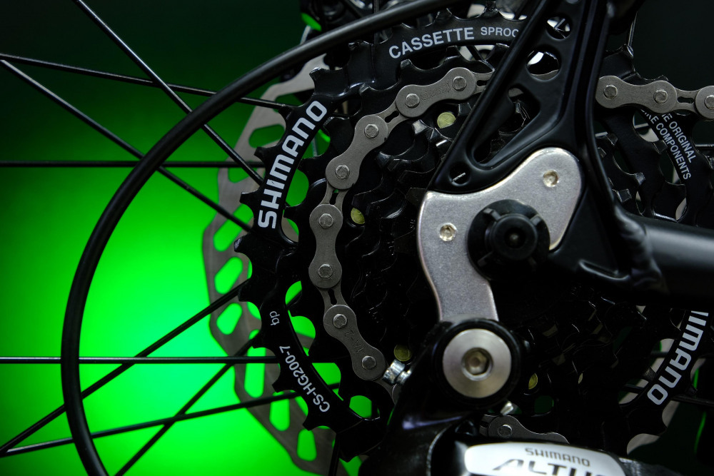 Lorak 2.0 Матовый Чёрный/Зелёный рама 21 (на рост 183-190) (27.5)