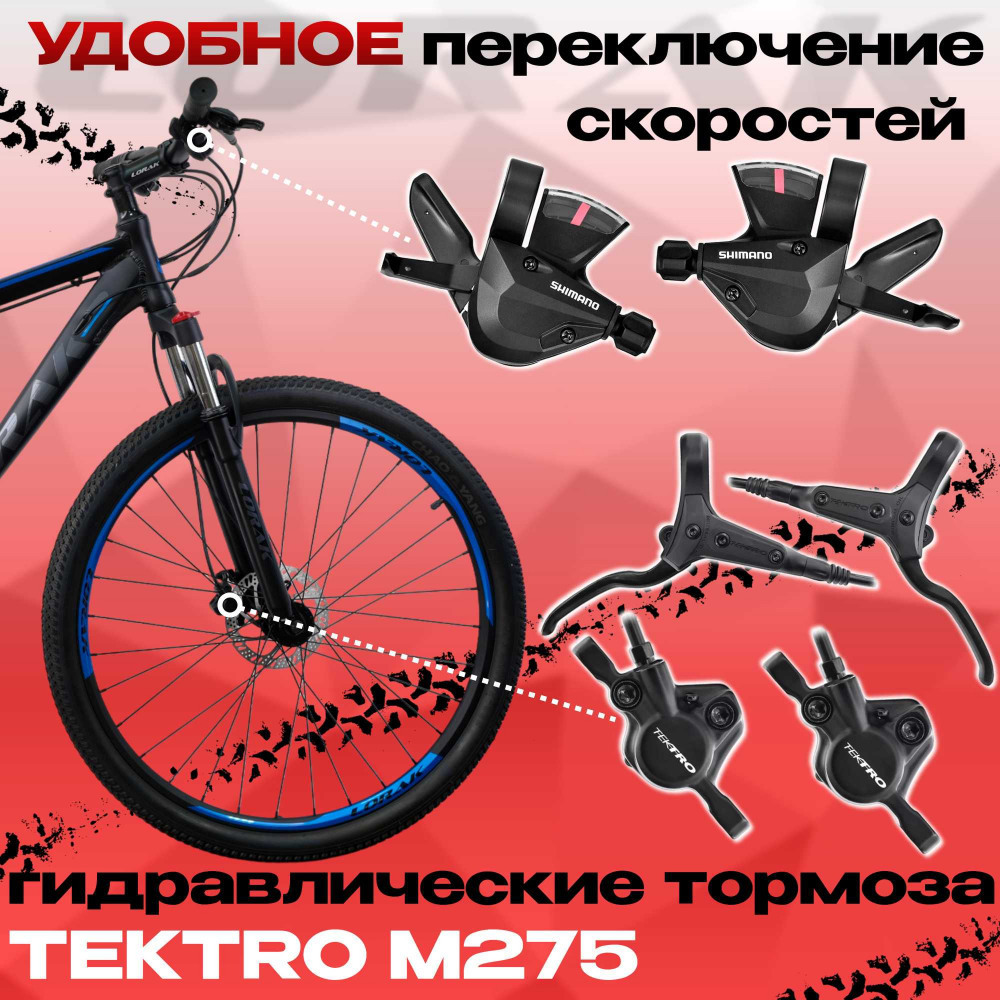 Lorak Sel 8900 HD Чёрный/Синий Матовый 17р (на рост 155-173)